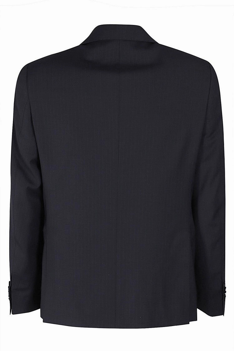 1-Pleat 2-Button Pinstripe Wool Suit