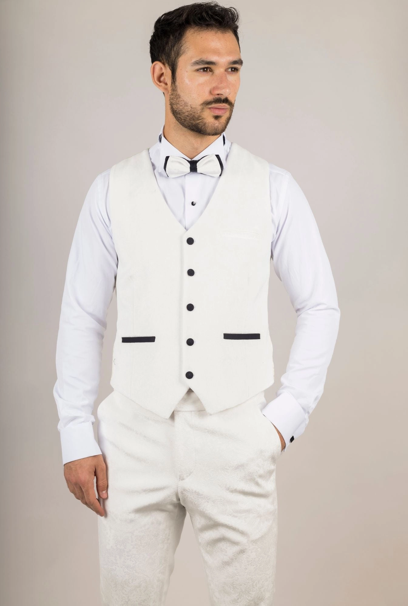 3 Piece Suit Velvet Paisley Shawl Collar Tailored Fit Wedding Tuxedo
