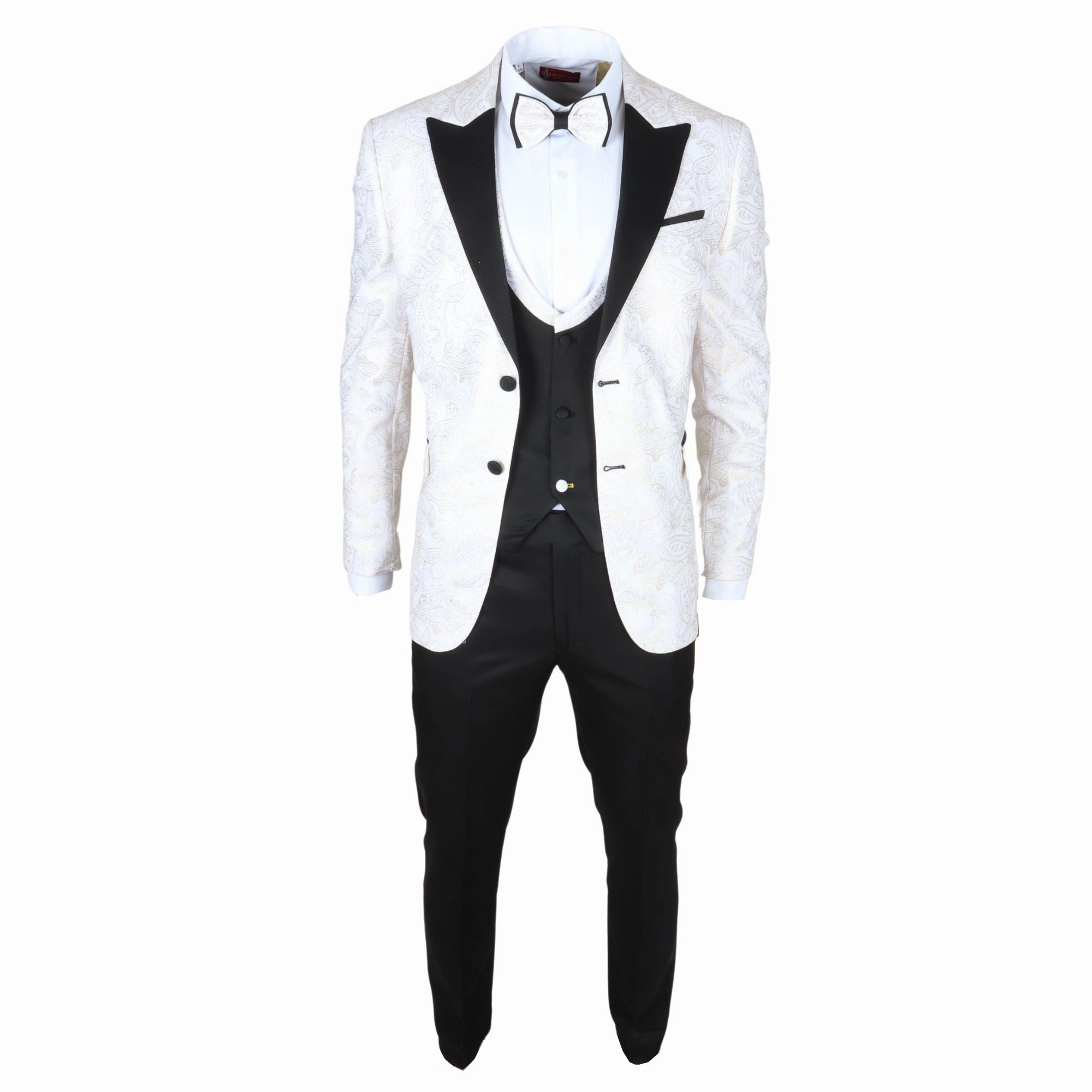 3 Piece Suit Velvet Paisley Shawl Collar Tailored Fit Wedding Tuxedo