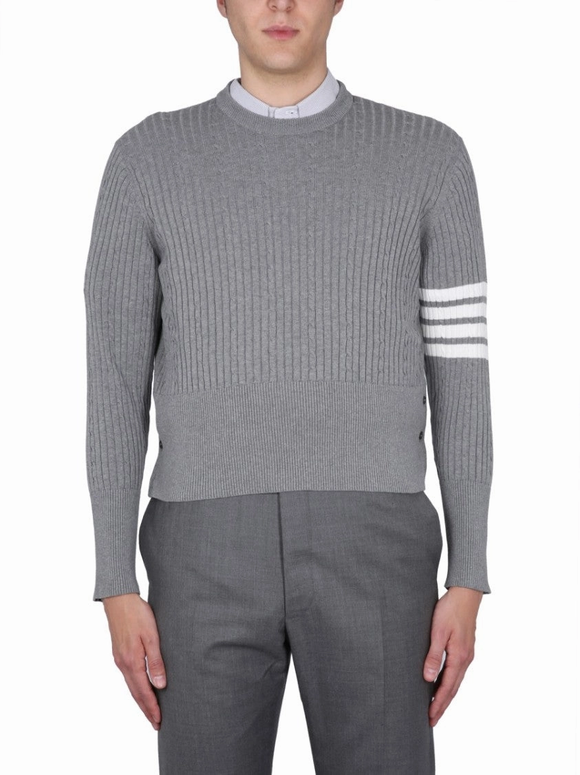 4Bar Stripe Jersey cashmere sweaters sale