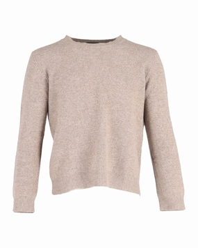 A.P.C. Knitted Sweater in Beige Wool chunky knit discount