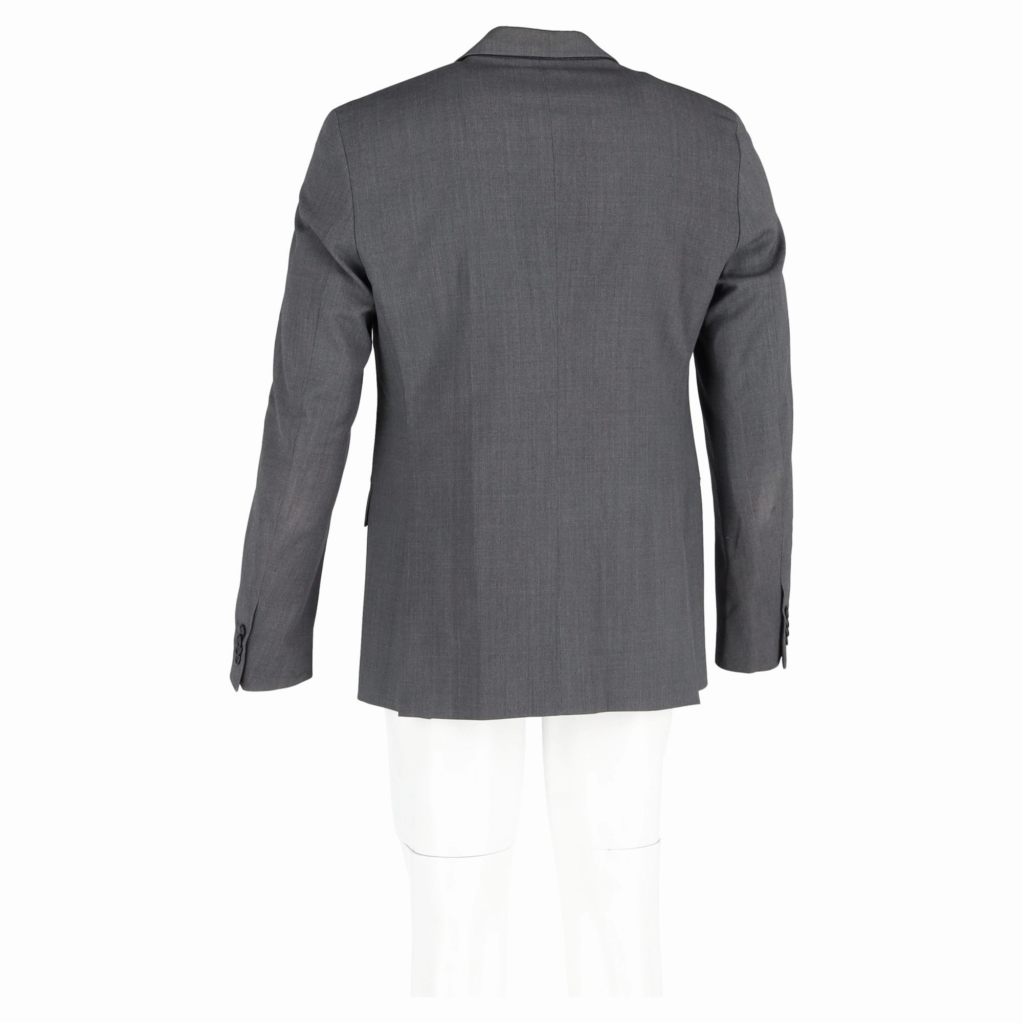 Acne Studios Relaxed Fit Suit Jacket in Grey Wool