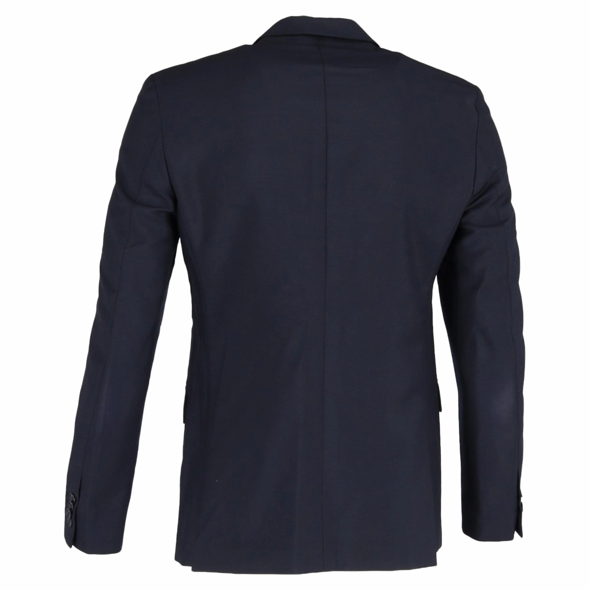 Acne Studios Single-Breasted Blazer in Navy Blue Polyester