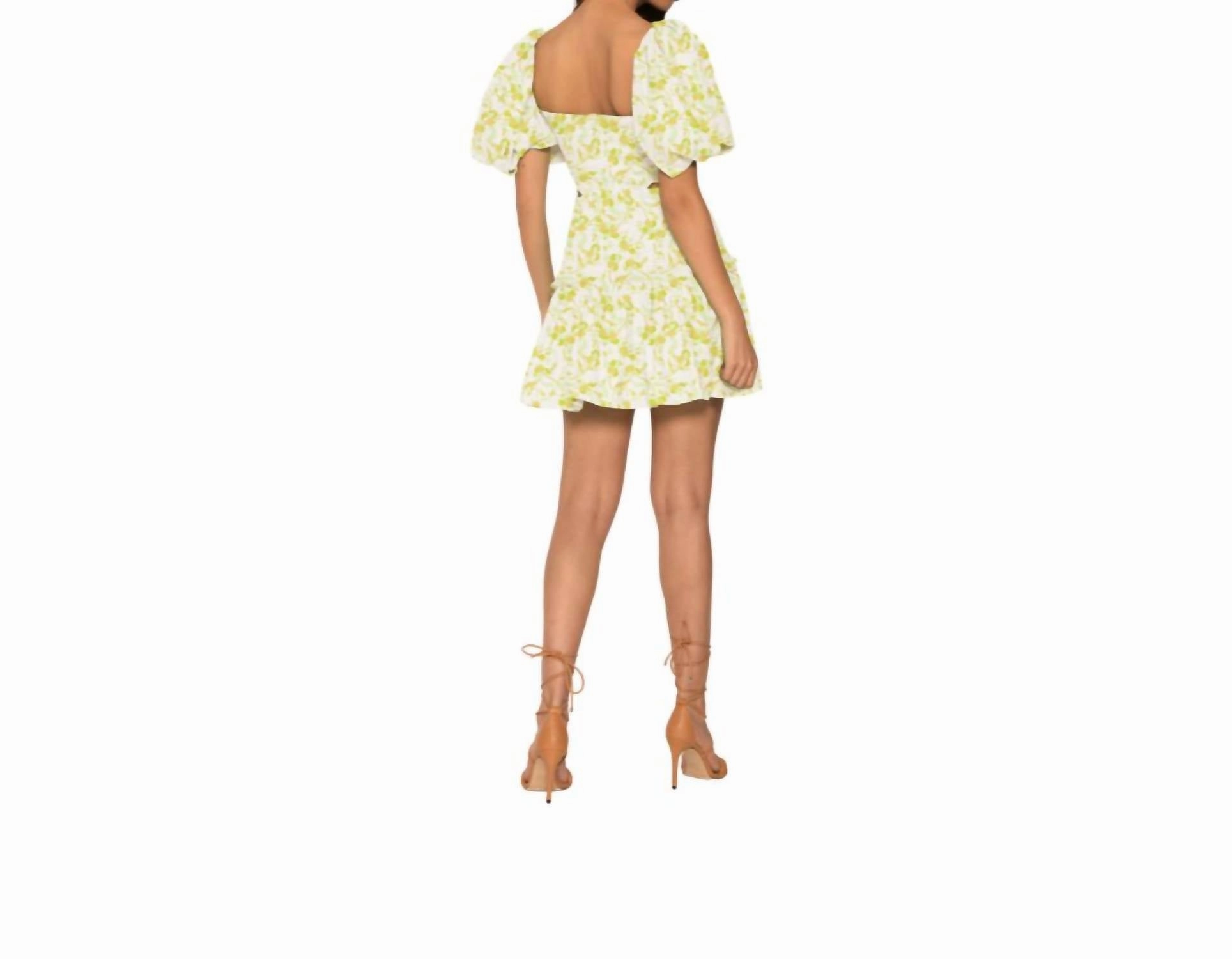 Ada Mini Dress in Verdant Green