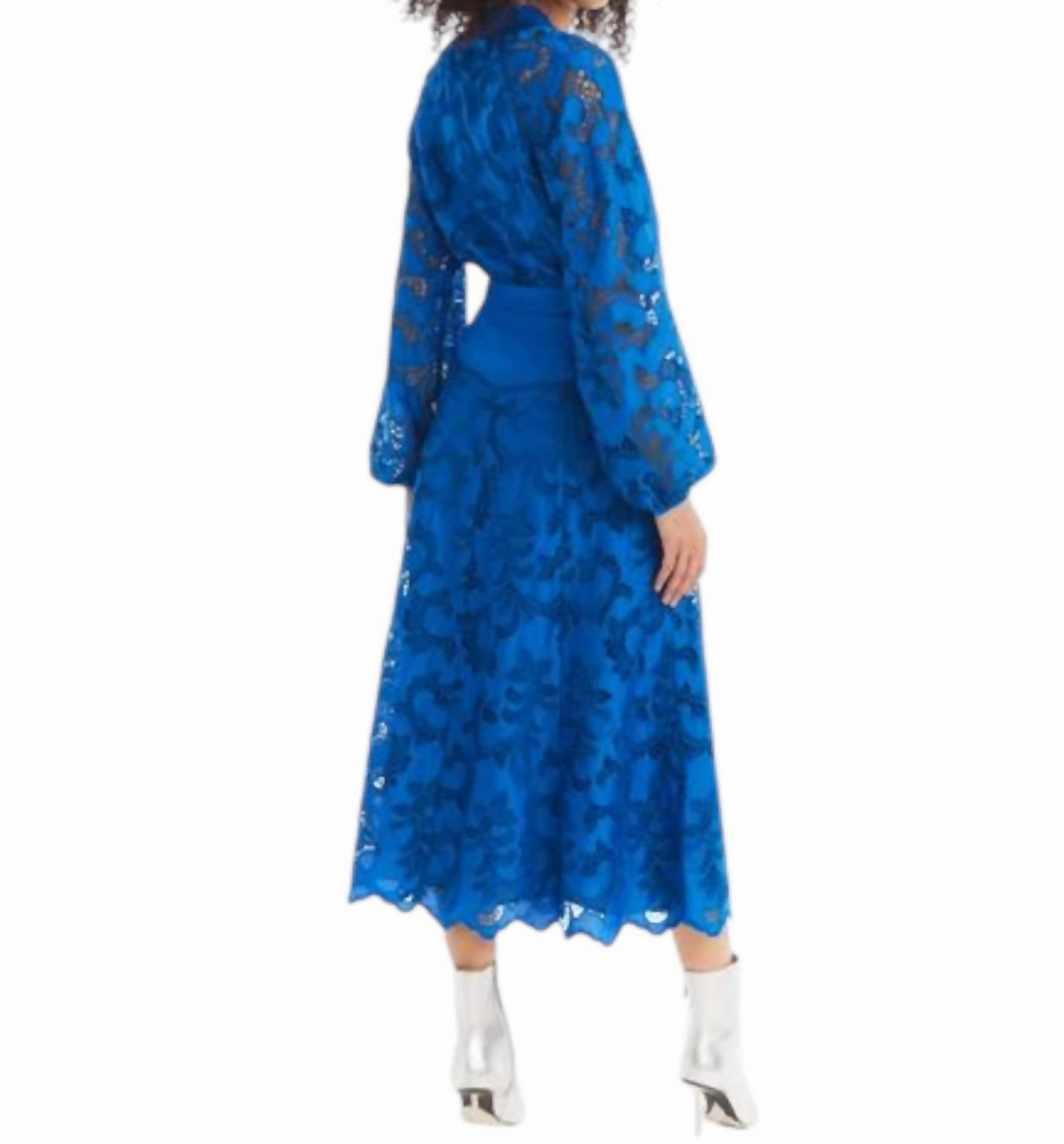 Adeline Blouse In Cobalt