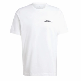 Adidas Terrex Mountain Graphic T-Shirt White henley shirts online