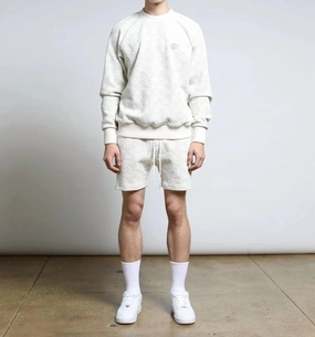 Agave 3D Blister Raglan Crewneck Top In Lavender chunky knit discount