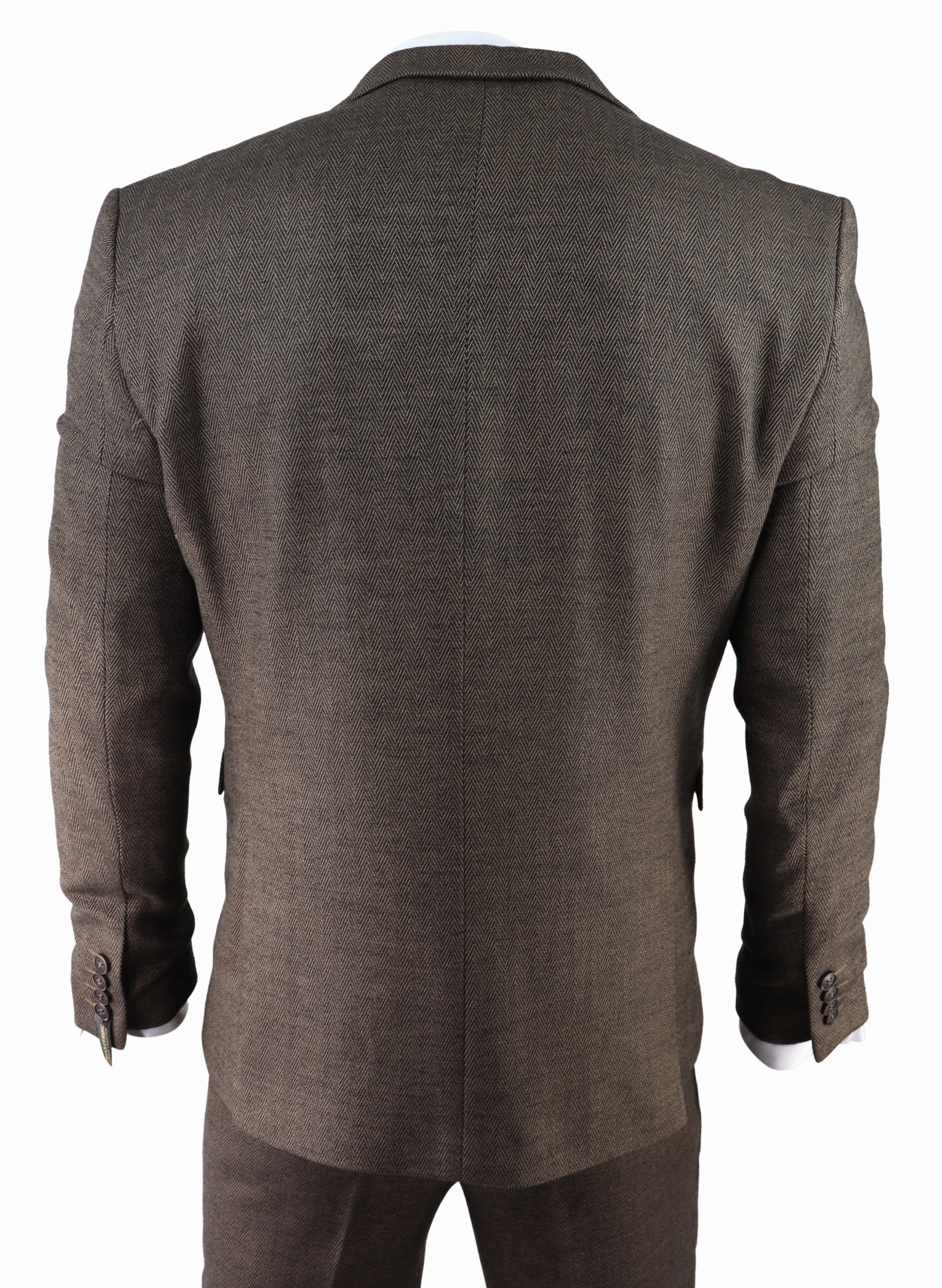 AK-06 Herringbone Tweed 3 Piece Suit