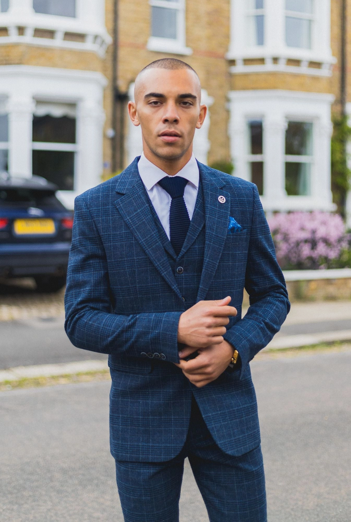 AK-13 Herringbone Tweed 3 Piece Suit