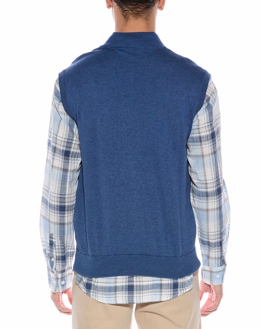 Alashan Cashmere-Blend 1/4-Zip Mock Sweater Vest