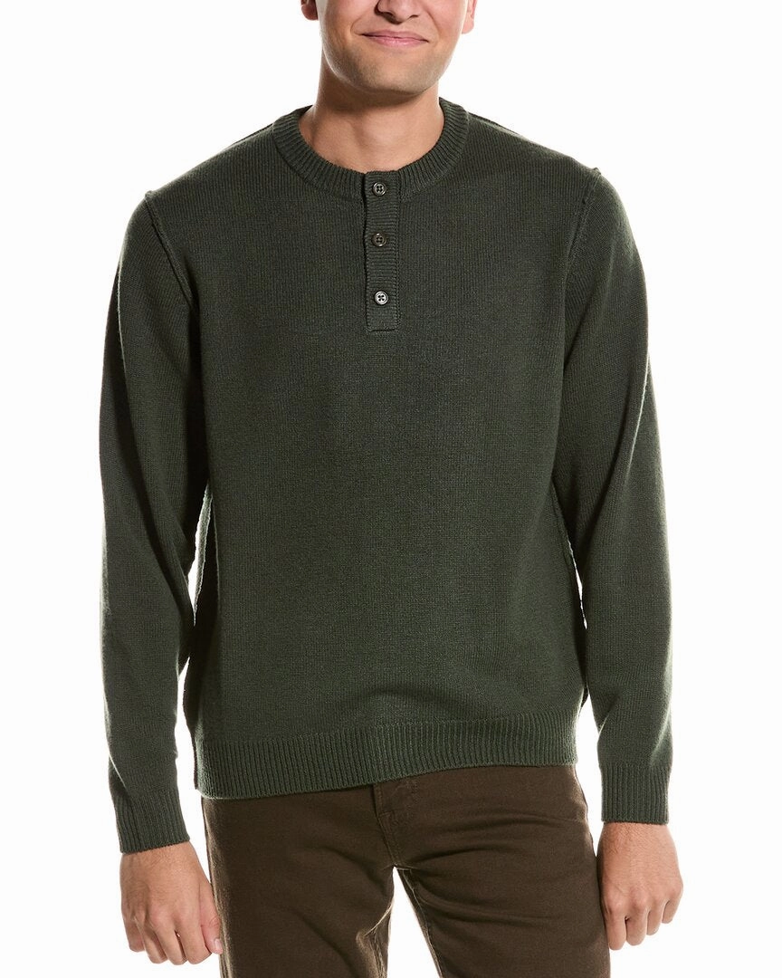 Alashan Henley Wool Shirt chunky knit discount