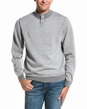 Alashan Henley Wool Shirt chunky knit discount