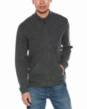 Alashan Wool & Cashmere-Blend Shaker Mock Neck Cardigan turtleneck sweaters sale