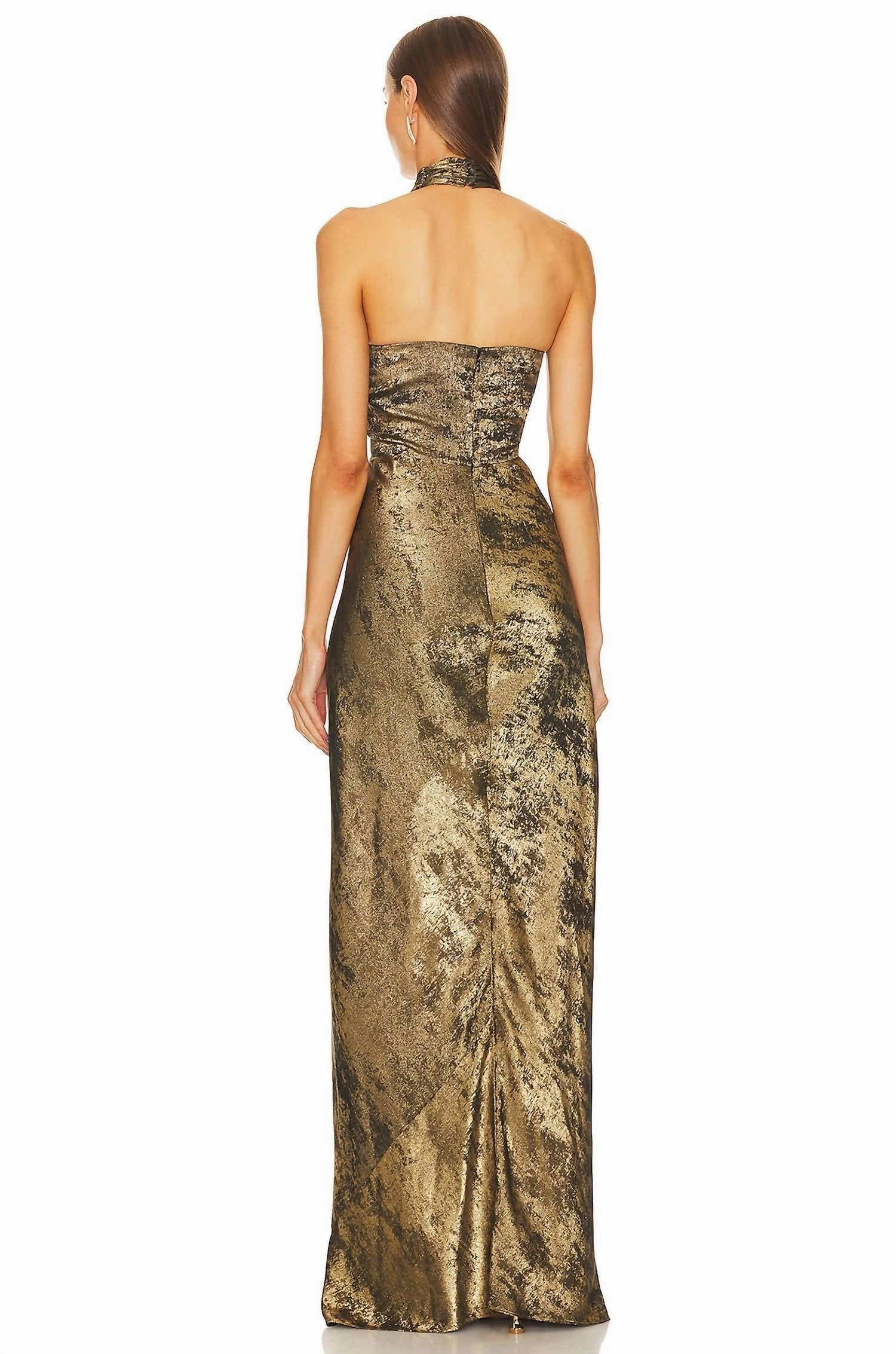Alberta Dress In Brass
