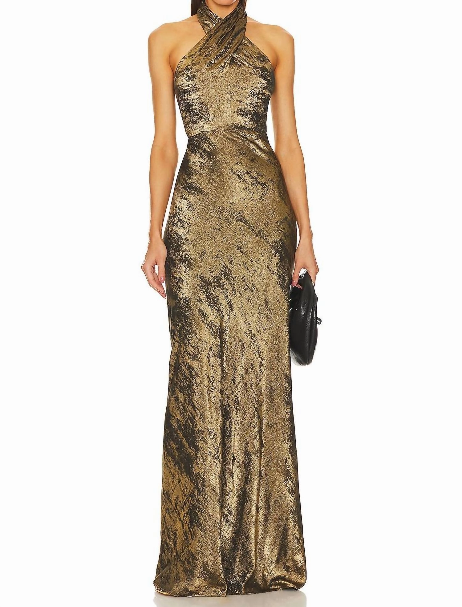 Alberta Dress In Brass