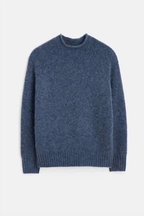 Alex Alpaca Sweater In Heather Storm knit sweaters cheap