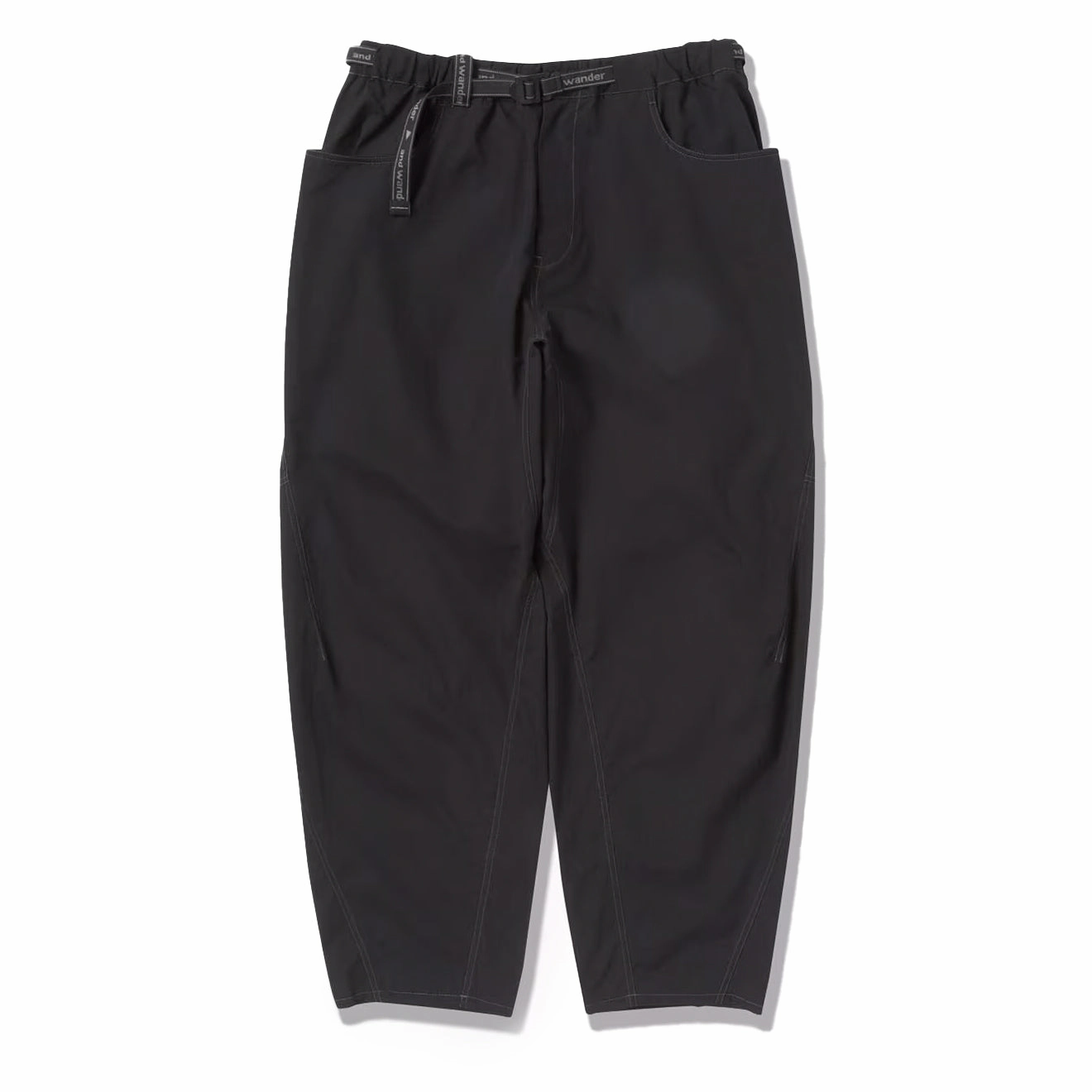 And Wander High Count Cloth Wide Pants Black mens joggers promo code