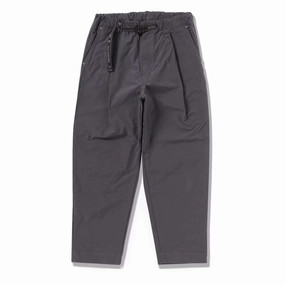 And Wander Nylon Chino Tuck Tapered Pants Charcoal mens joggers promo code
