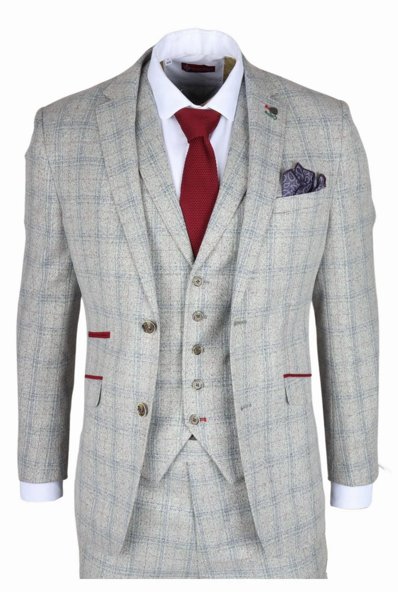 Andrew 3 Piece Checked Suit