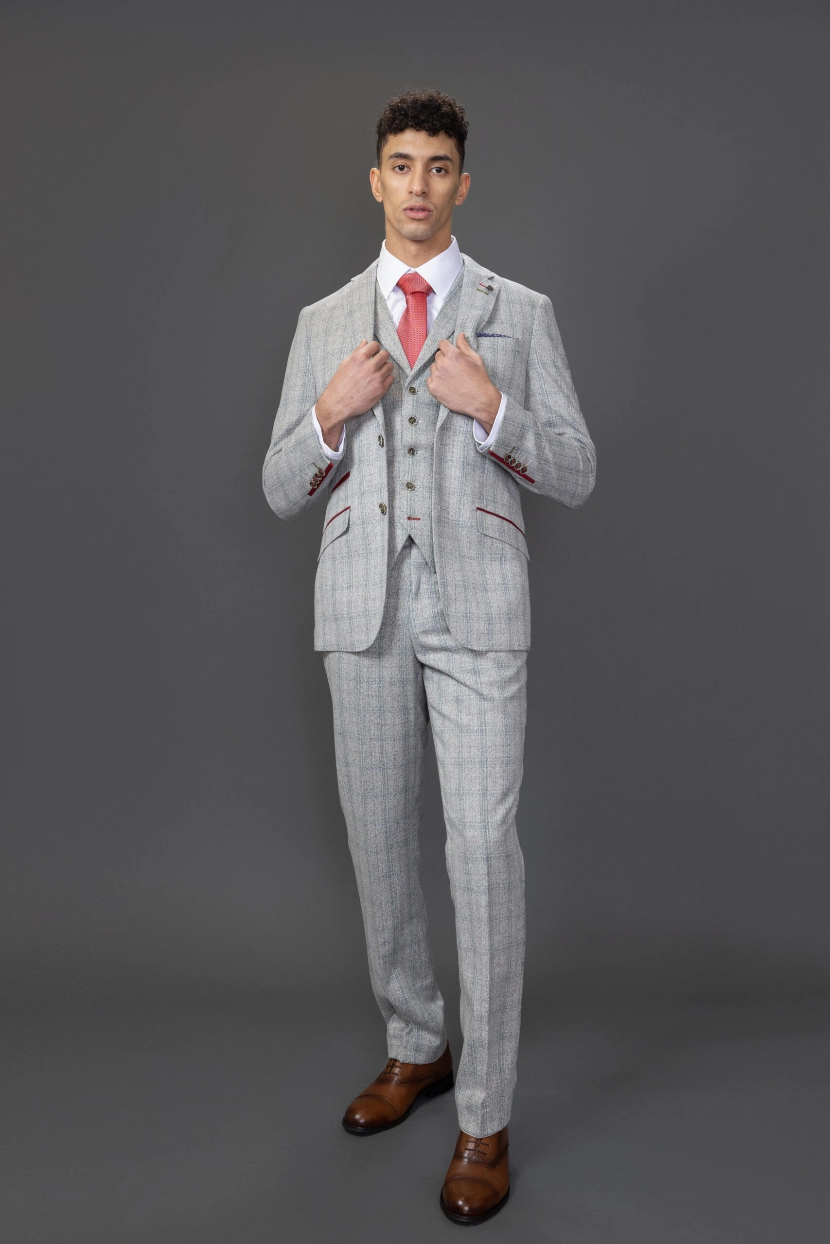 Andrew 3 Piece Checked Suit