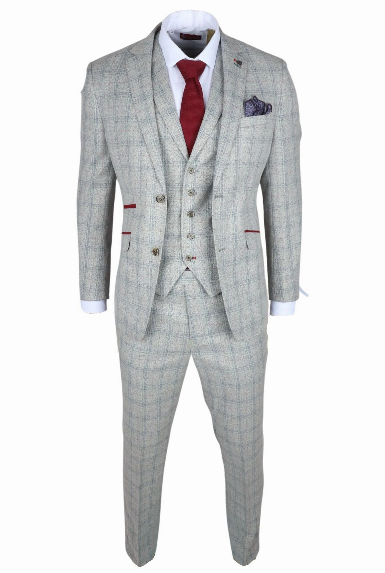 Andrew 3 Piece Checked Suit