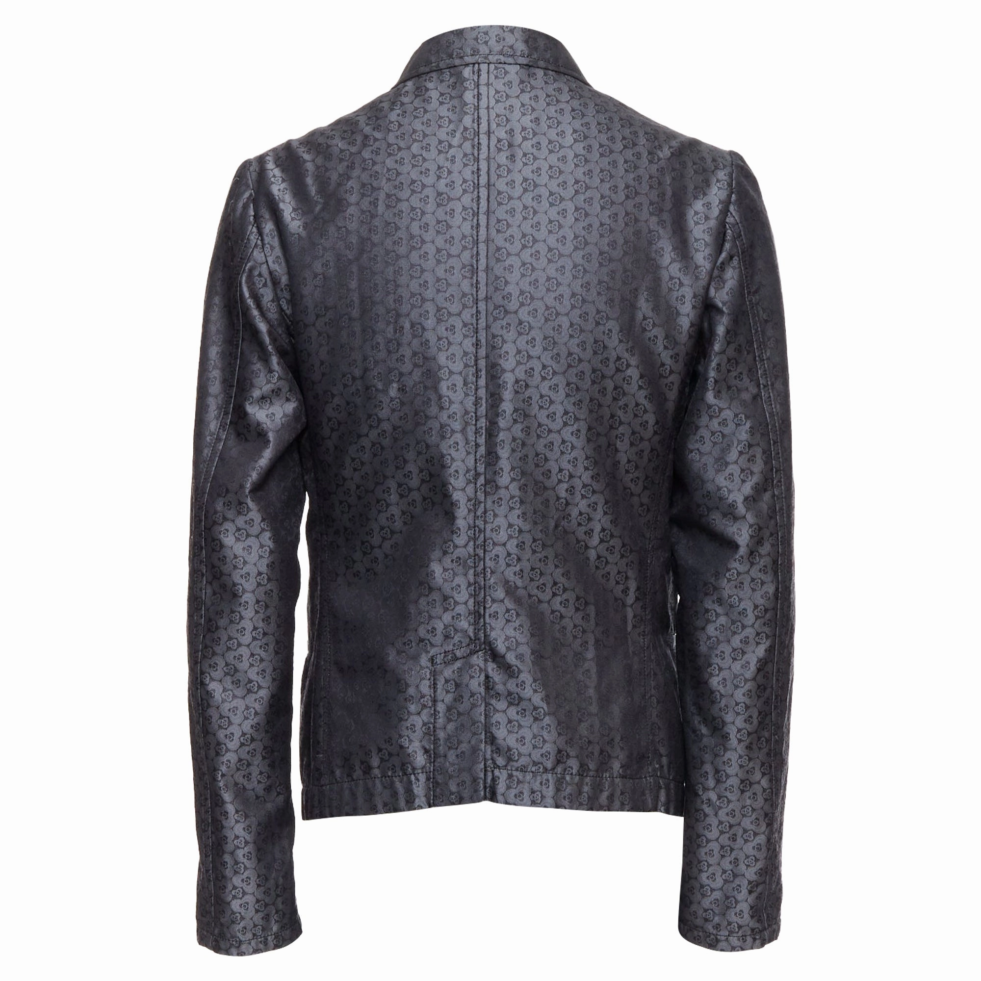 Ann Demeulemeester Silk Blend Geometric Floral Brocade Blazer
