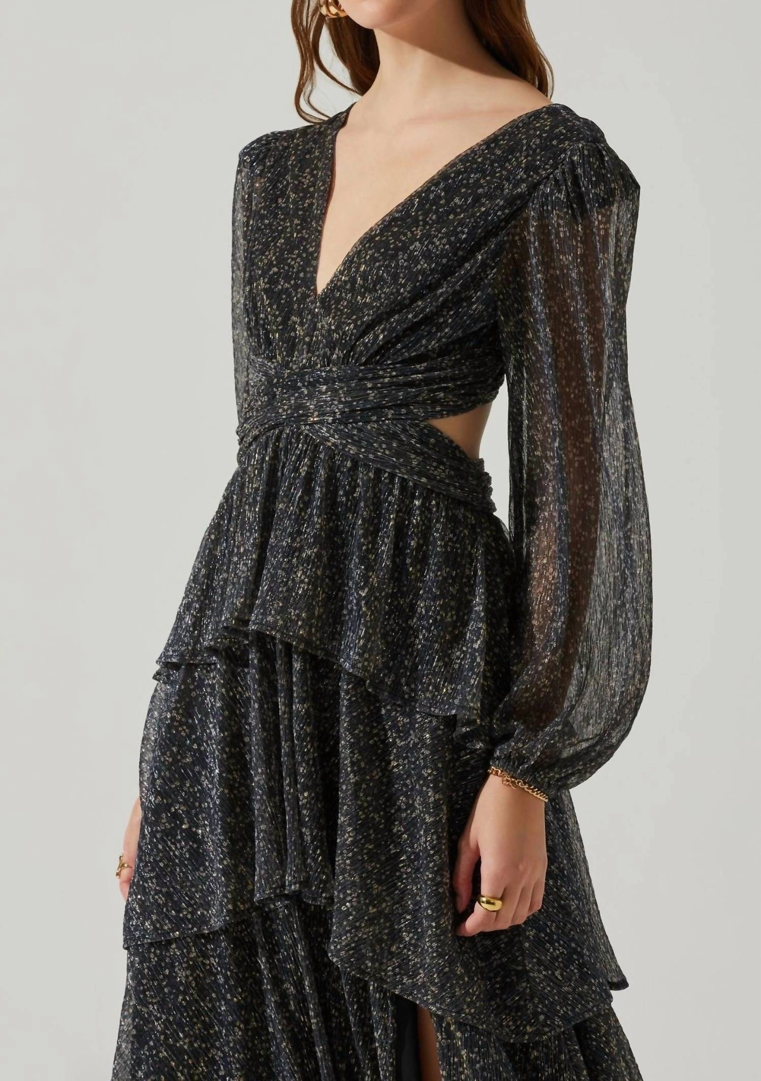 Anora Dress In Black Multi
