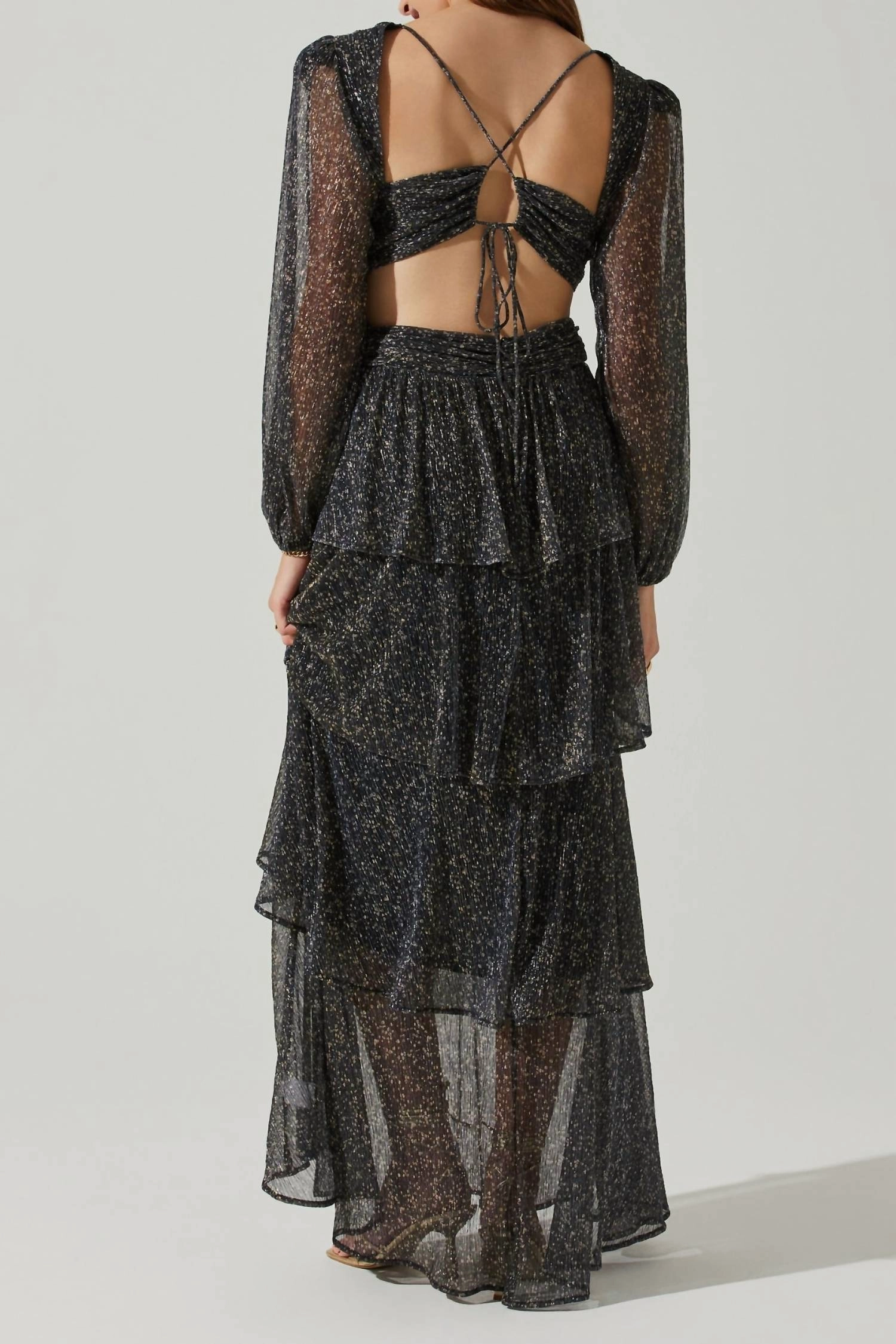 Anora Dress In Black Multi
