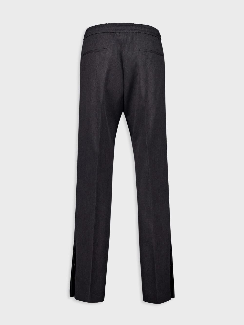 Anthracite Grey Logo-Trim Trousers