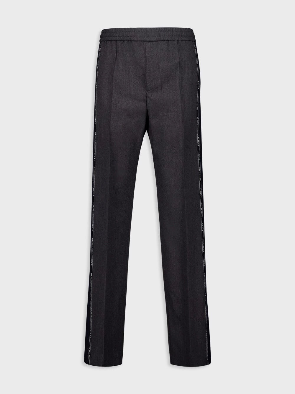 Anthracite Grey Logo-Trim Trousers Bottoms Mens - cheap mens shorts online