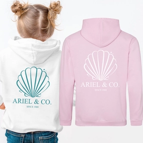 Ariel & Co 1989 Back Logo Hoodie Holiday Collection - vacation wear sale
