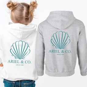 Ariel & Co 1989 Back Logo Hoodie Holiday Collection - vacation wear sale