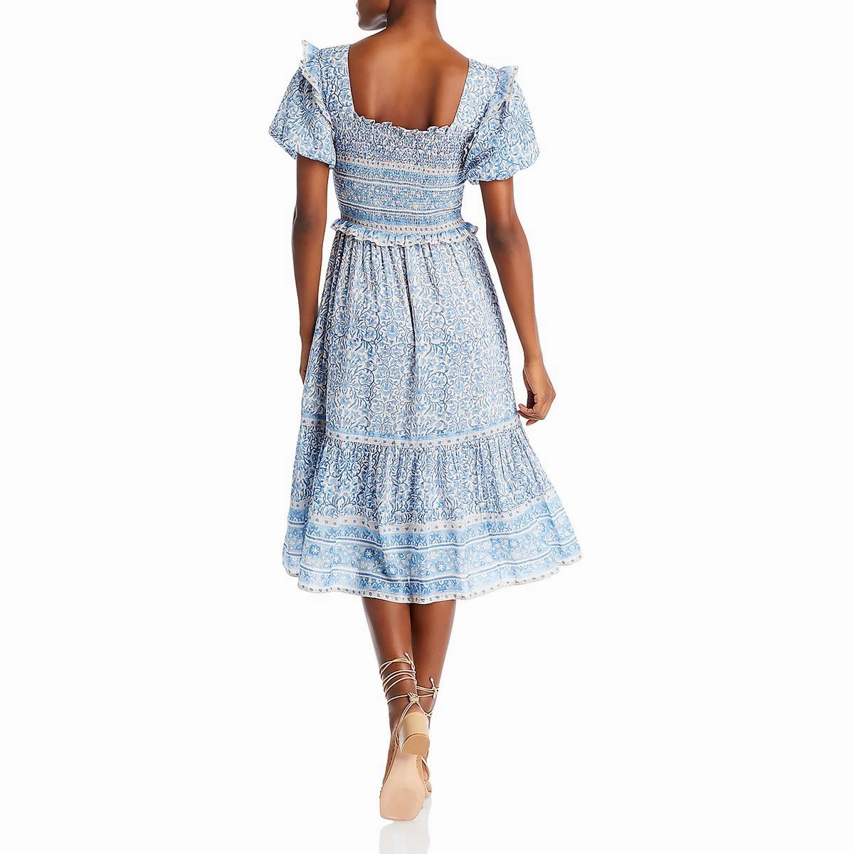 Ashley Womens Floral Print Cotton Maxi Dress
