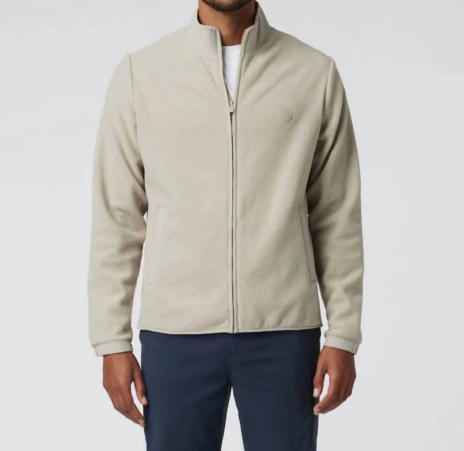 Aspen Full Zip Jacket In Toast chunky knit discount