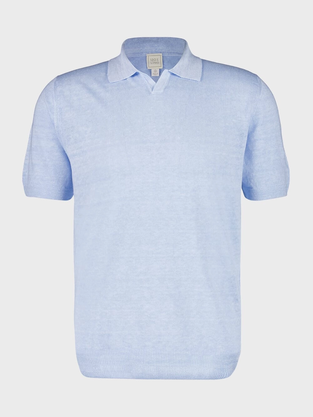 Azzurro Blue Short-Sleeve Knit Jumper Tops Mens - men's t-shirts outlet