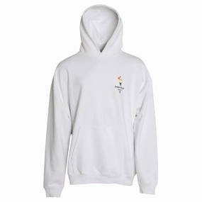 Balenciaga Cotton Logo Hooded Pullover Oversize Men's Sweater (Pre-Owned) turtleneck sweaters sale