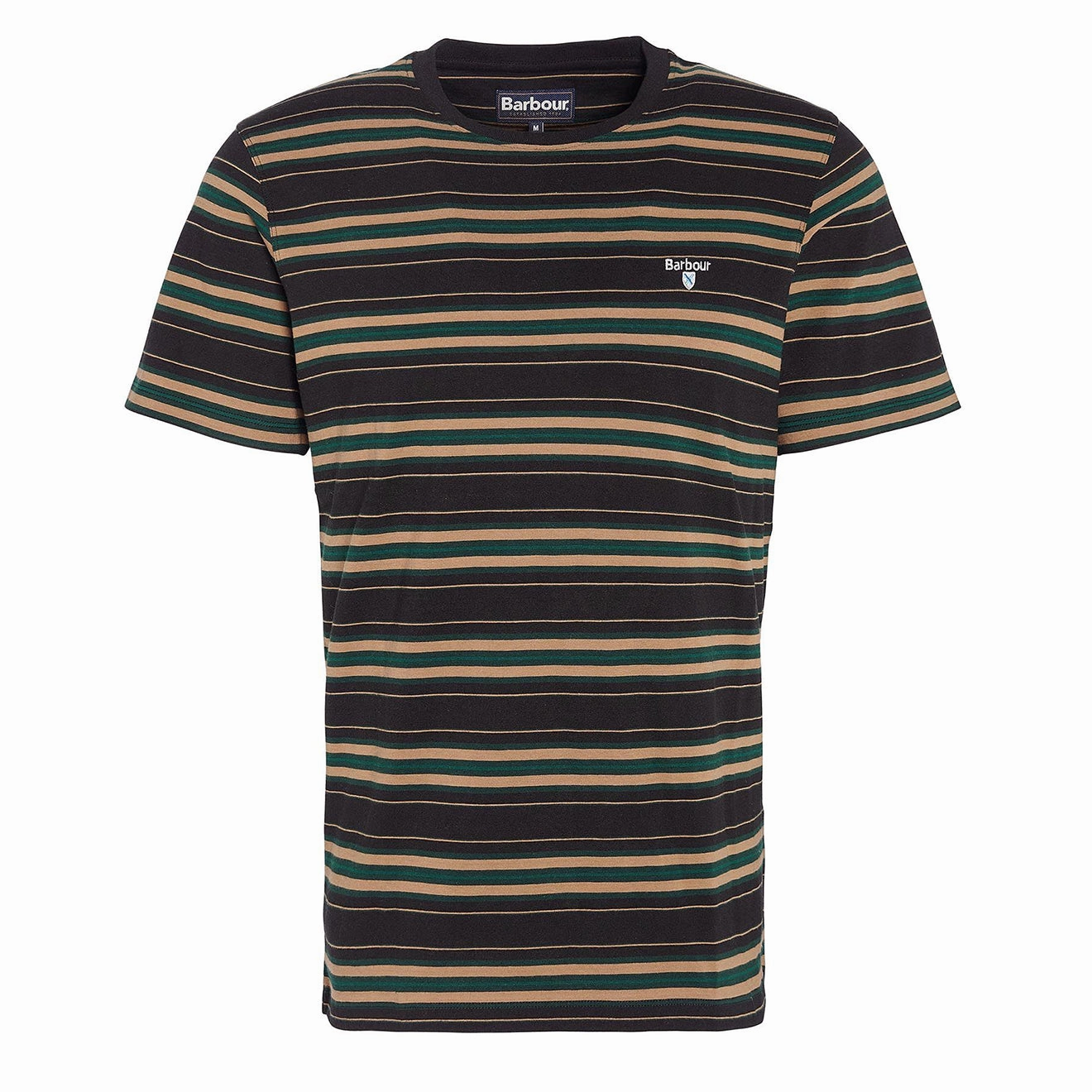 Barbour Boldron Stripe T-Shirt Black henley shirts online