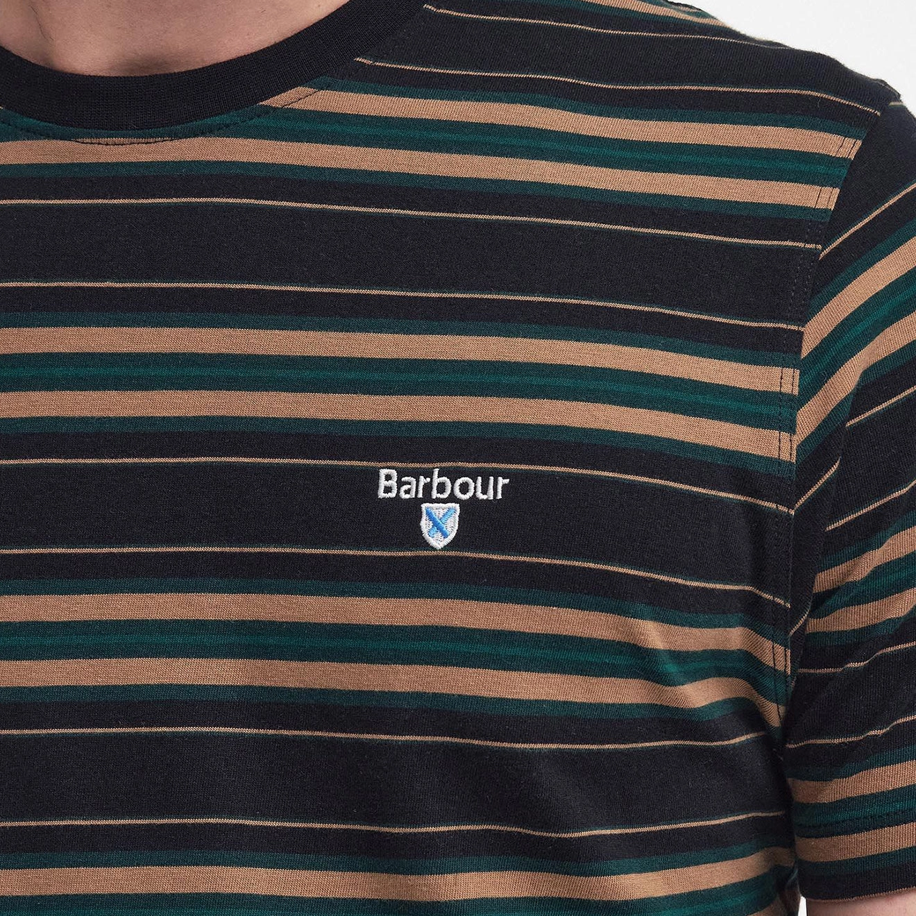 Barbour Boldron Stripe T-Shirt Black
