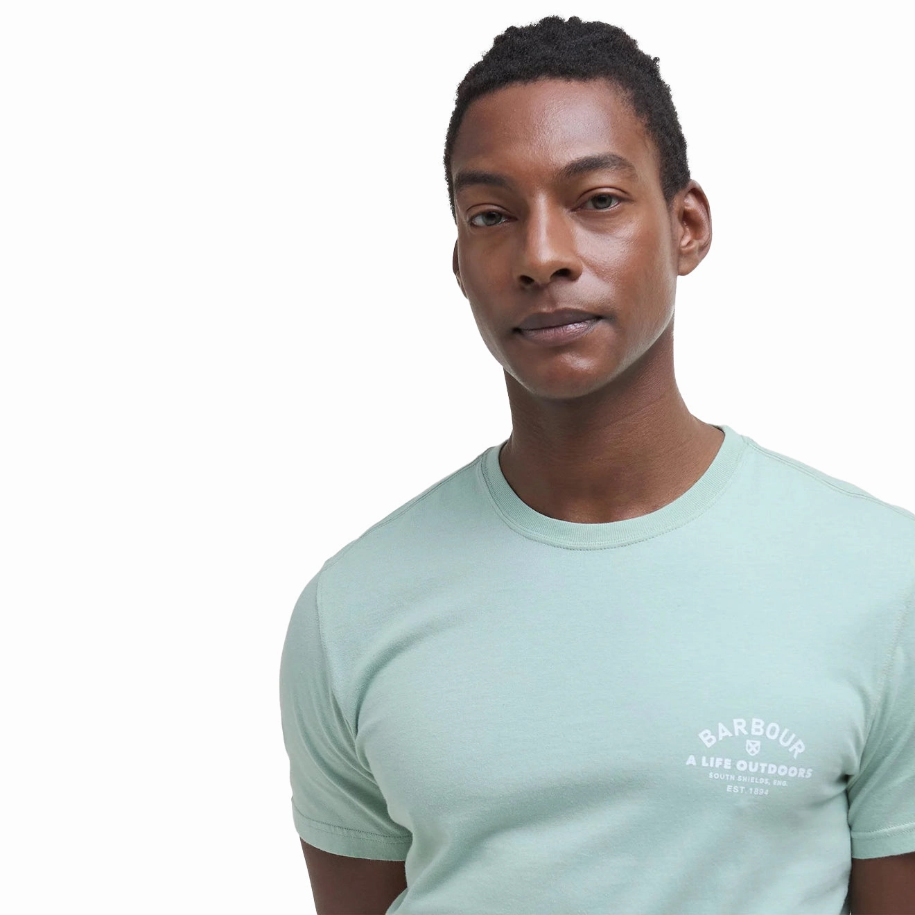 Barbour Cranmer Logo T-Shirt Pale Apple