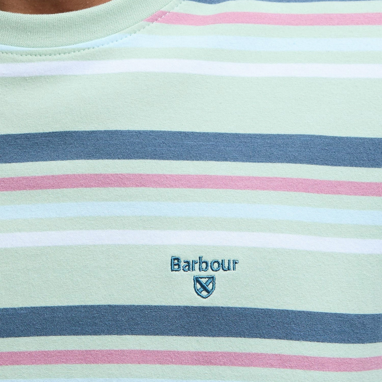 Barbour Houstead Stripe Tailored Fit T-Shirt Pale Apple