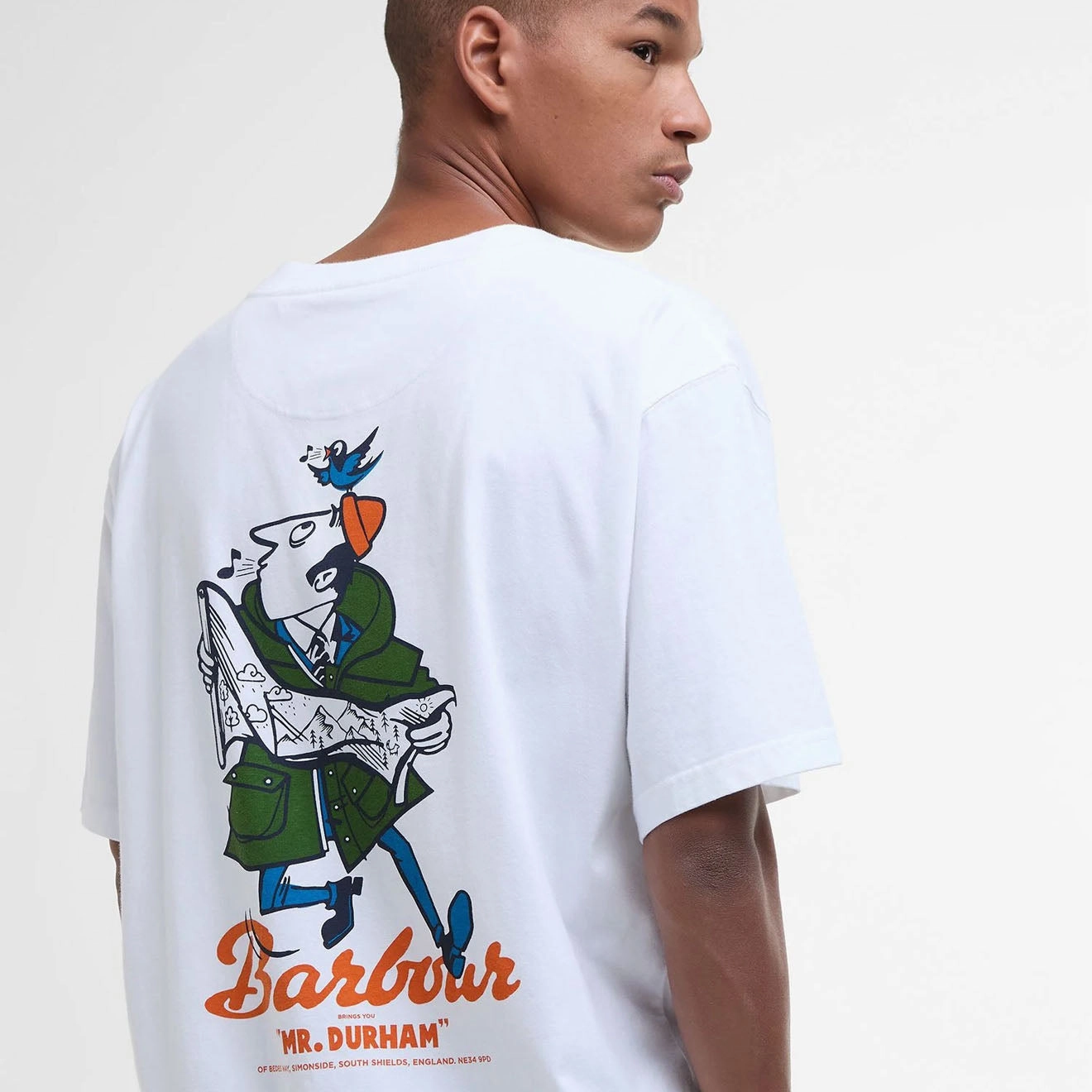 Barbour Regence Fit Graphic T-Shirt White