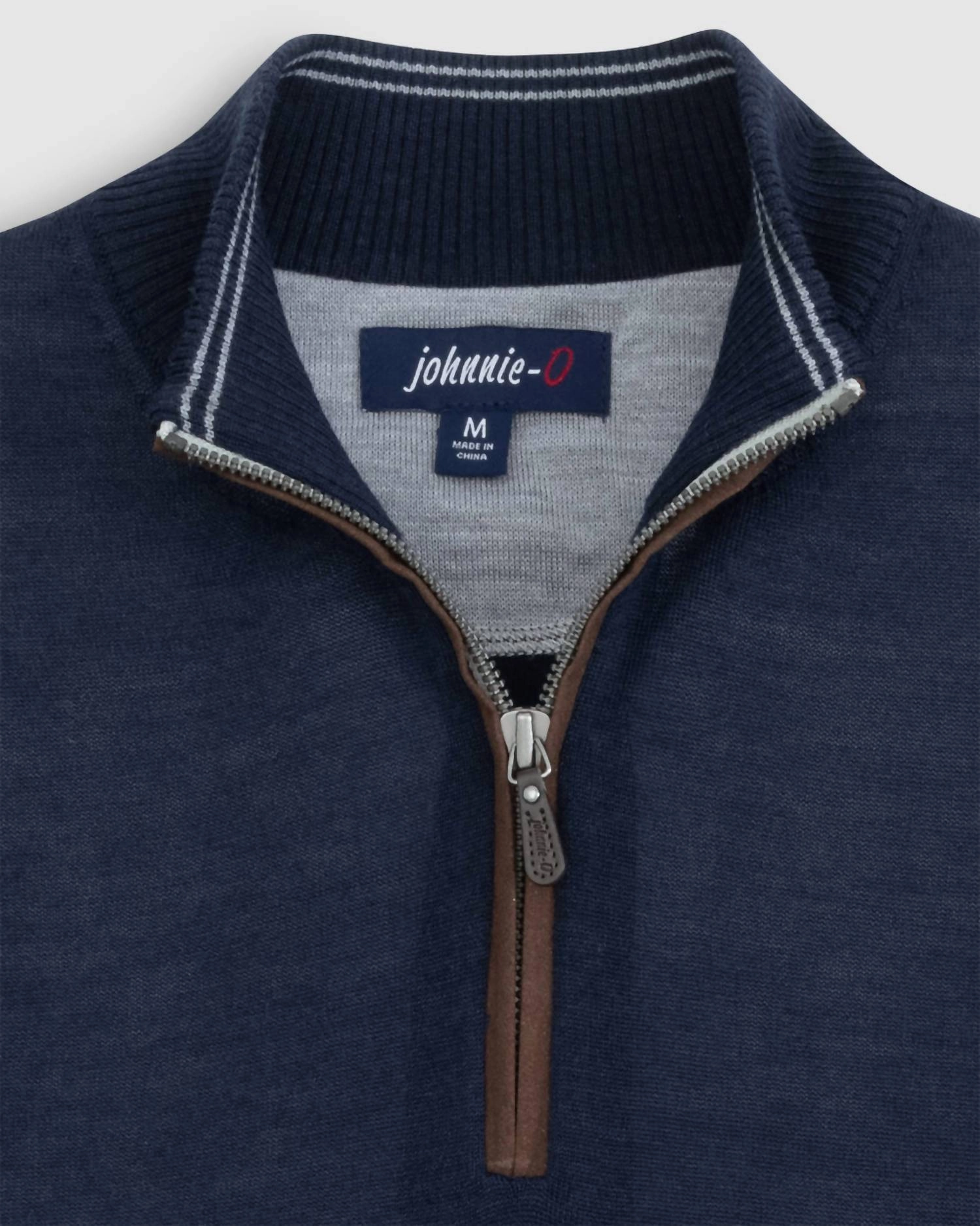 Baron Wool Blend 1/4 Zip Pullover Sweater In Twilight