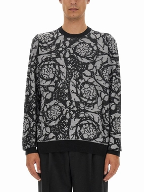 Baroque Vanis?? Mesh cashmere sweaters sale