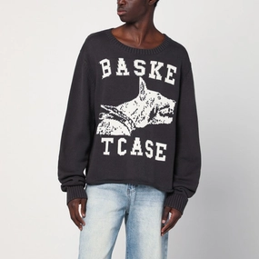Basketcase Gallery Men's Vintage Sweater With Logo Inlay winter sweaters outlet