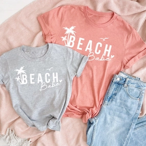 Beach Babe Matching Summer T-Shirts Holiday Collection - vacation wear sale
