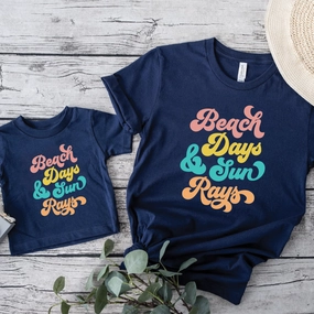 Beach Days & Sun Rays Family Matching T-Shirts Holiday Collection - holiday outfits clearance