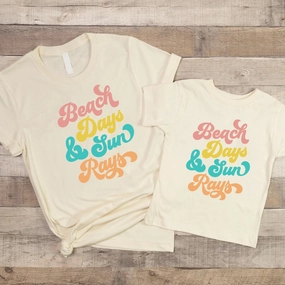 Beach Days & Sun Rays Family Matching T-Shirts Holiday Collection - holiday outfits clearance