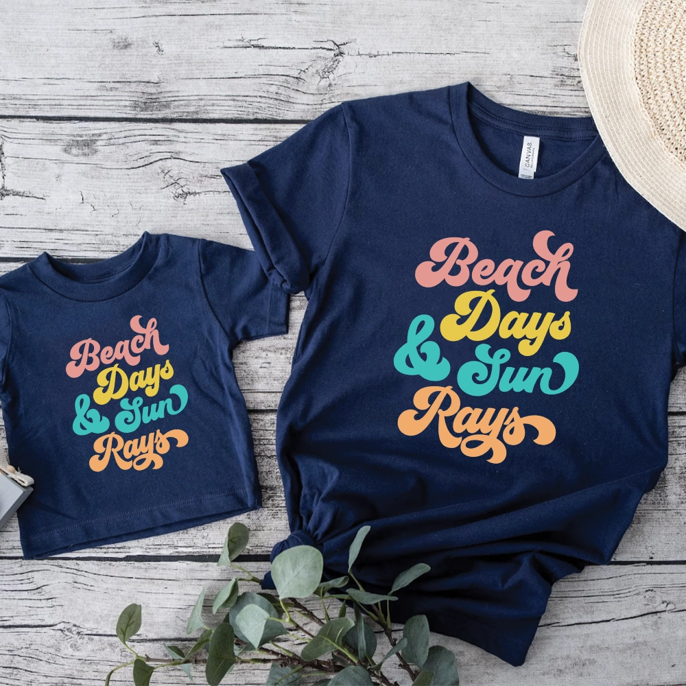 Beach Days & Sun Rays Family Matching T-Shirts Holiday Collection - holiday outfits clearance