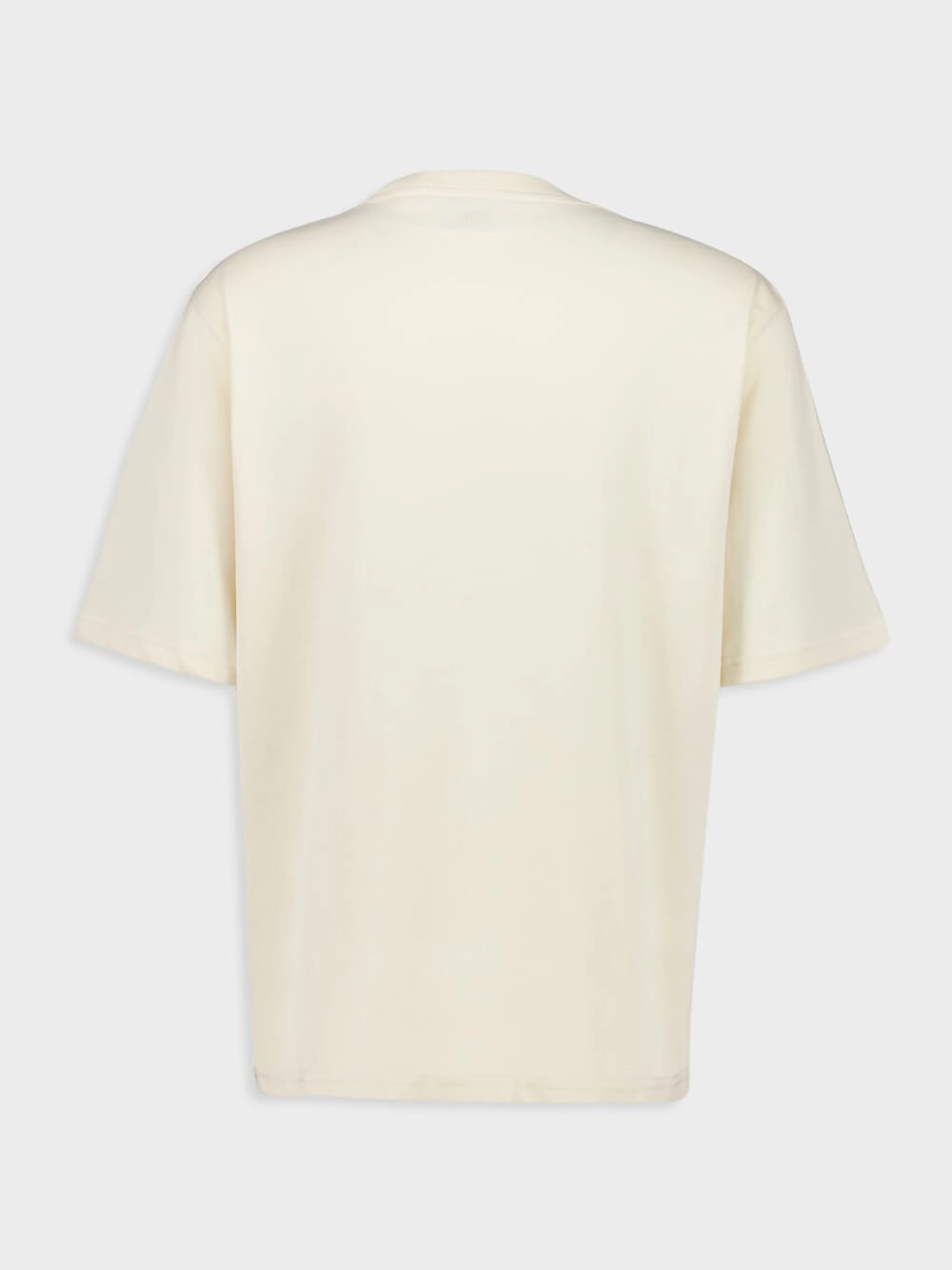 Beige Cotton Patch T-Shirt