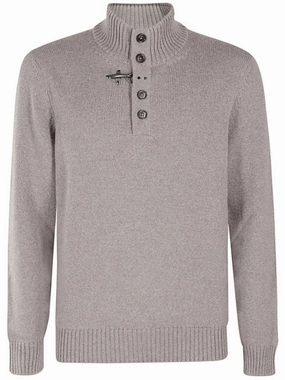 Beige High Neck Sweater designer sweaters outlet